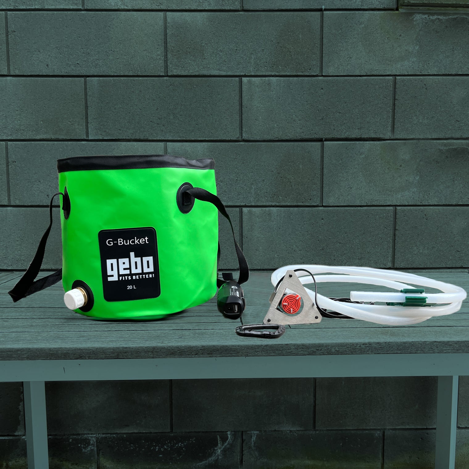 KIT Premium - Seau G-Bucket 20 litres PVC 0,9mm + pompe + batterie