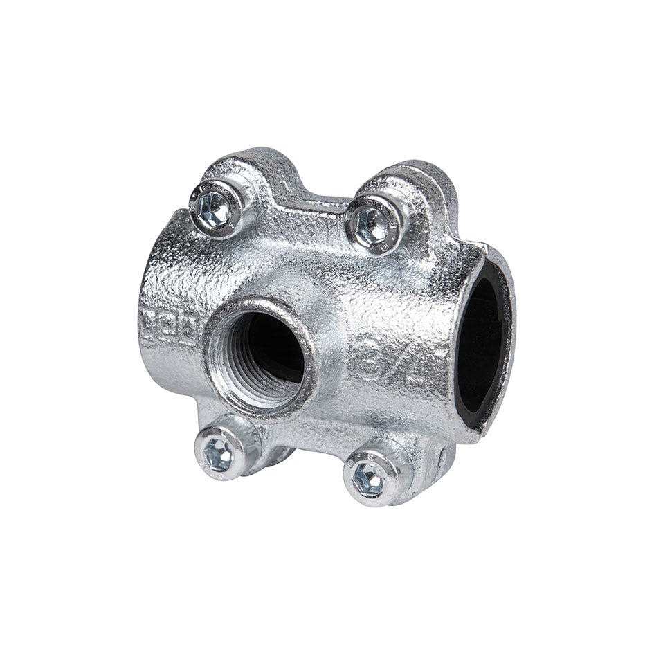 Collier de dérivation taraudage femelle Gebo Clamps pour les tubes en acier