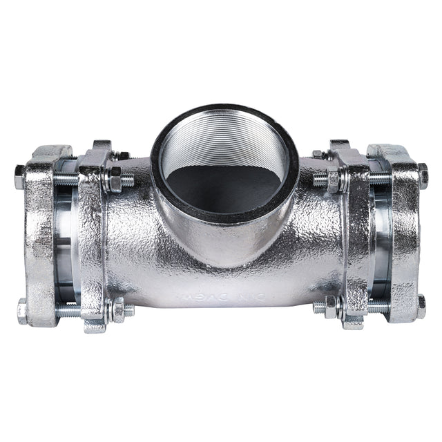 Raccord à compression Gebo Original Té piquage femelle pour tubes en acier pour l'air comprimé et l'eau de chauffage