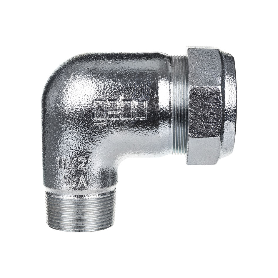Raccord à compression Gebo coude filetage mâle pour tubes en acier pour l'air comprimé et l'eau