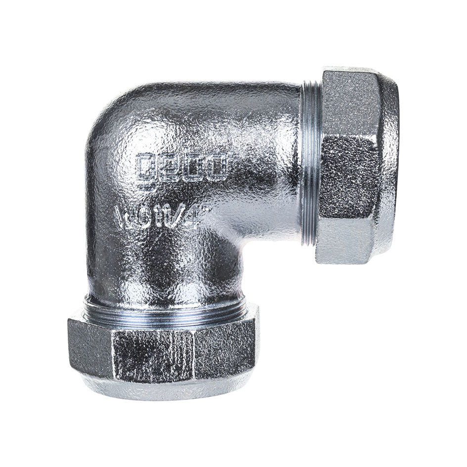 Raccord à compression Gebo coude égal pour les tubes en acier pour l'air comprimé et l'eau de chauffage