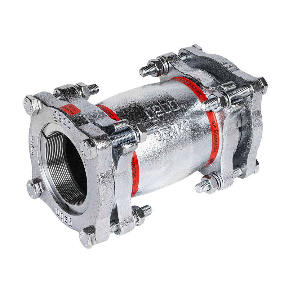 Raccord à compression de la marque Gebo (Gamme Gebo Original) manchon droit pour tubes en acier noir