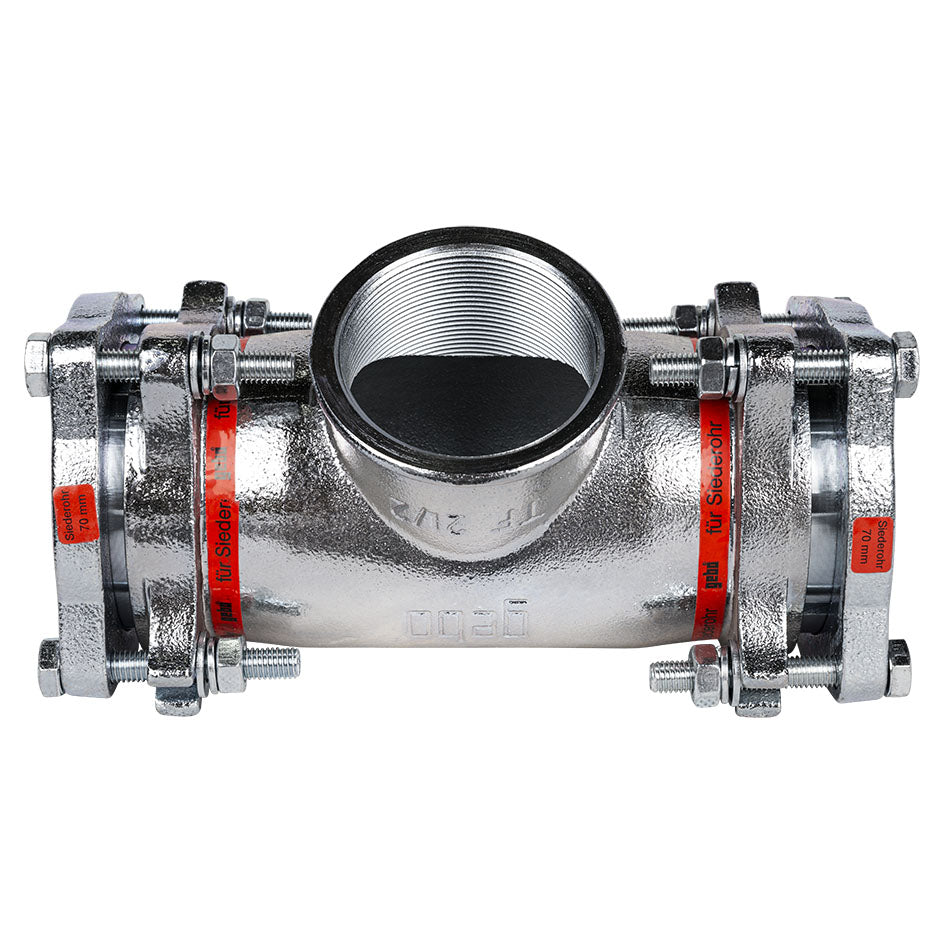 Raccord à compression de la marque Gebo (Gamme Gebo Original) Té piquage femelle pour tubes en acier noir