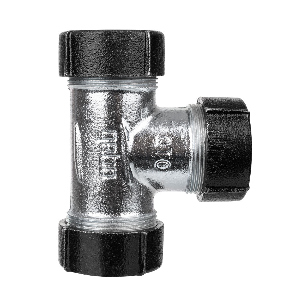 Raccord à compression Gebo Té compression 3 côtés pour l'air comprimé et l'eau de chauffage tubes en acier et PE