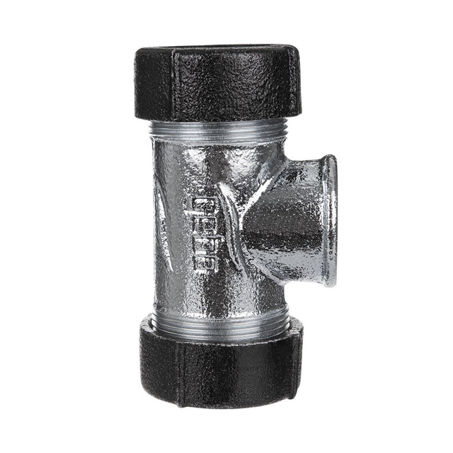 Raccord à compression Gebo Quick Té piquage femelle pour tubes en acier et PE pour les plombiers