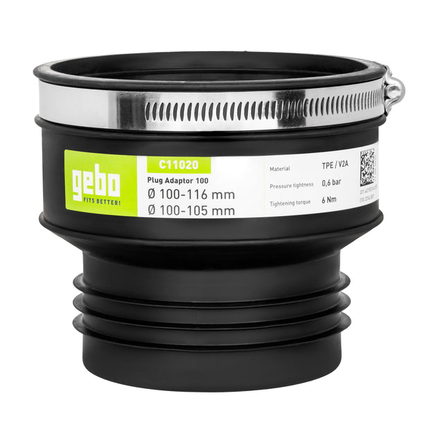 Raccord adaptateur Gebo Flex pour eaux usées