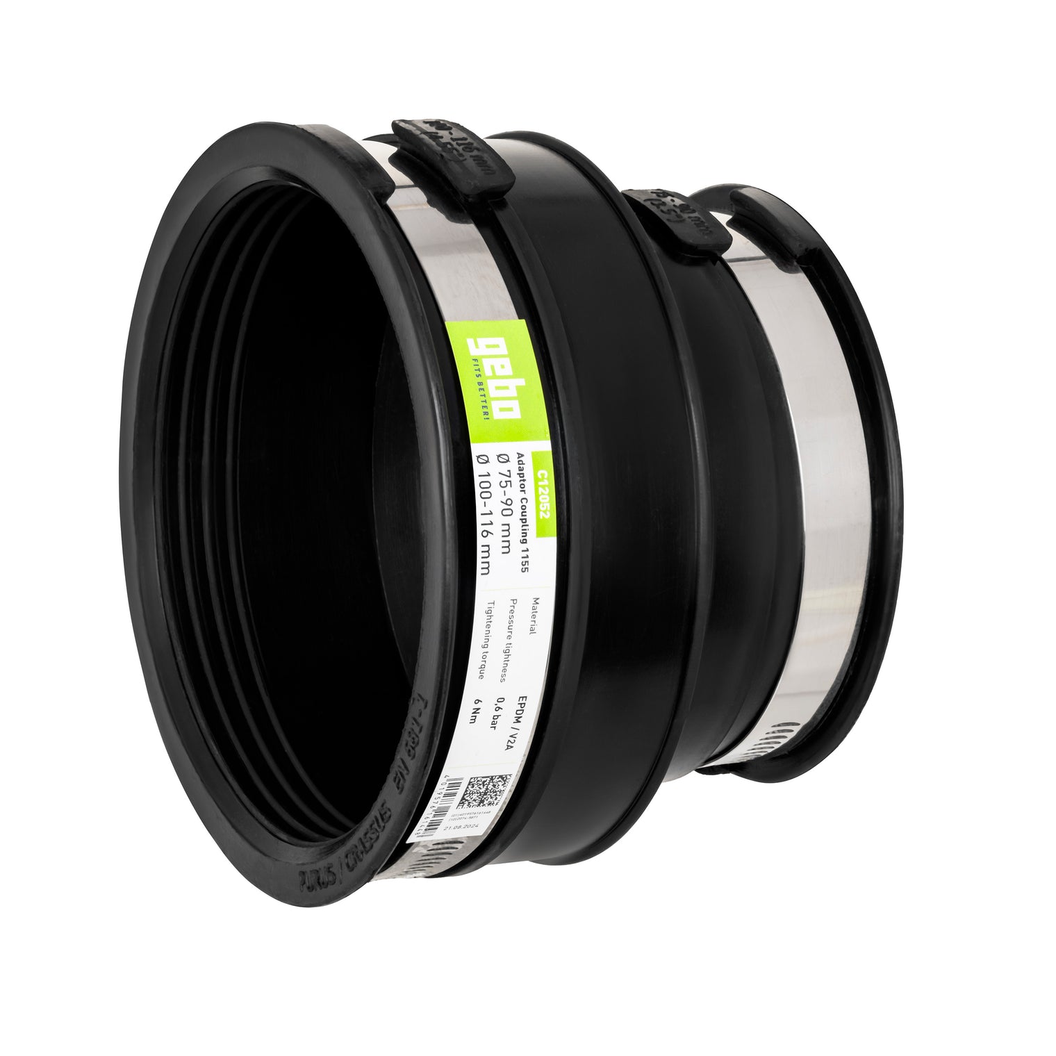 Raccord avec réduction Gebo Flex pour eaux usées