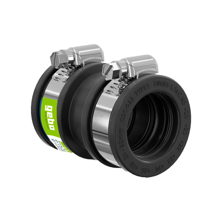 Raccord standard droit Gebo Flex pour eaux usées