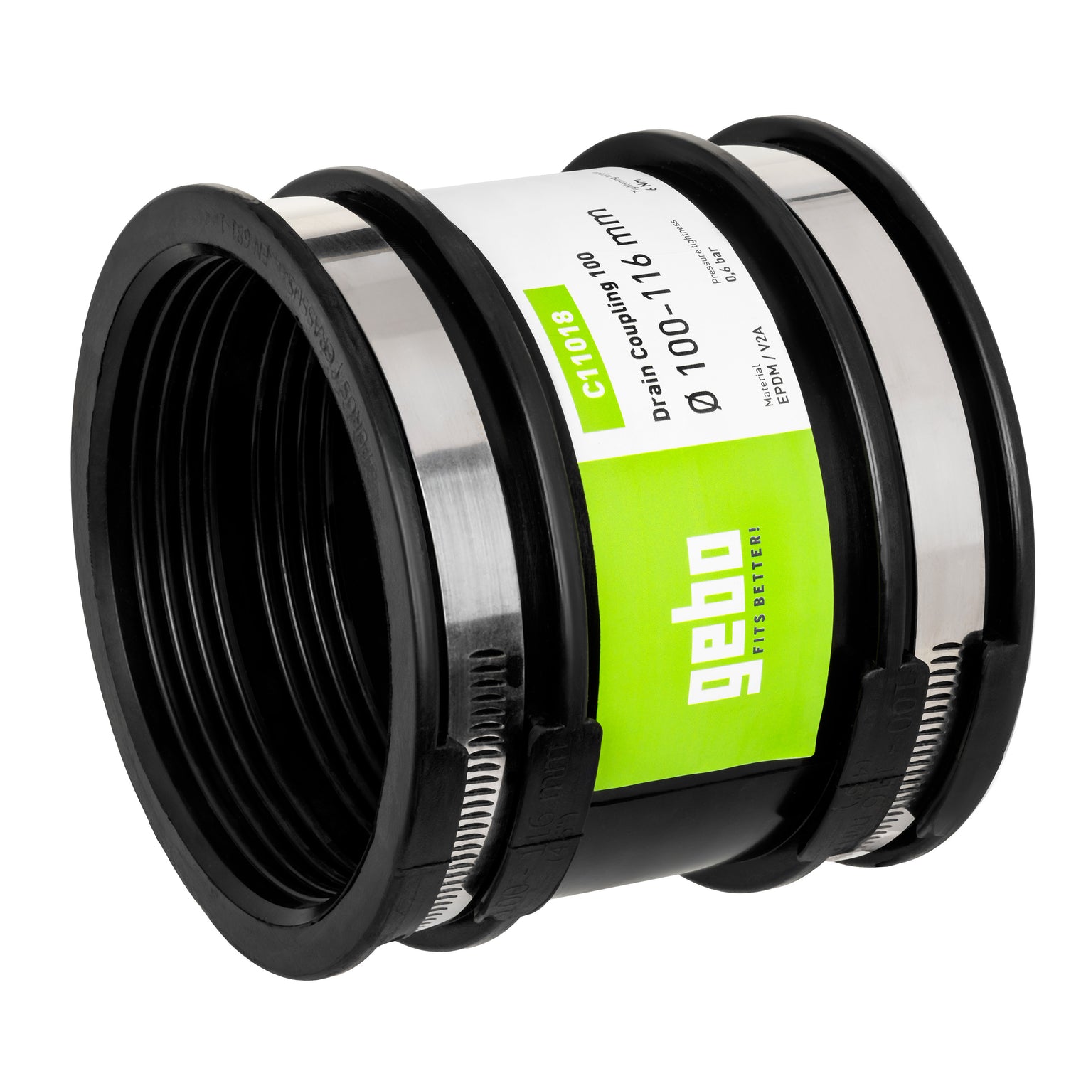 Raccord standard droit Gebo Flex pour eaux usées