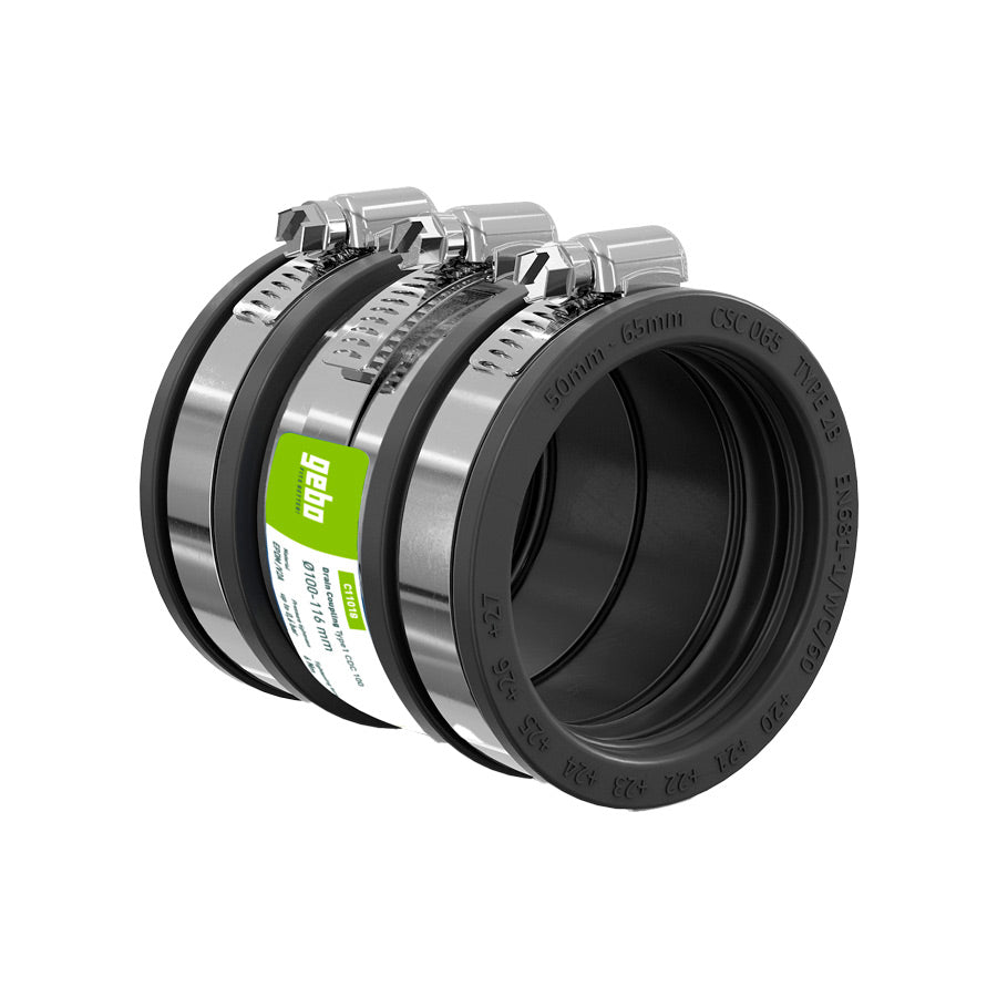 Raccord standard droit renforcé Gebo Flex pour eaux usées