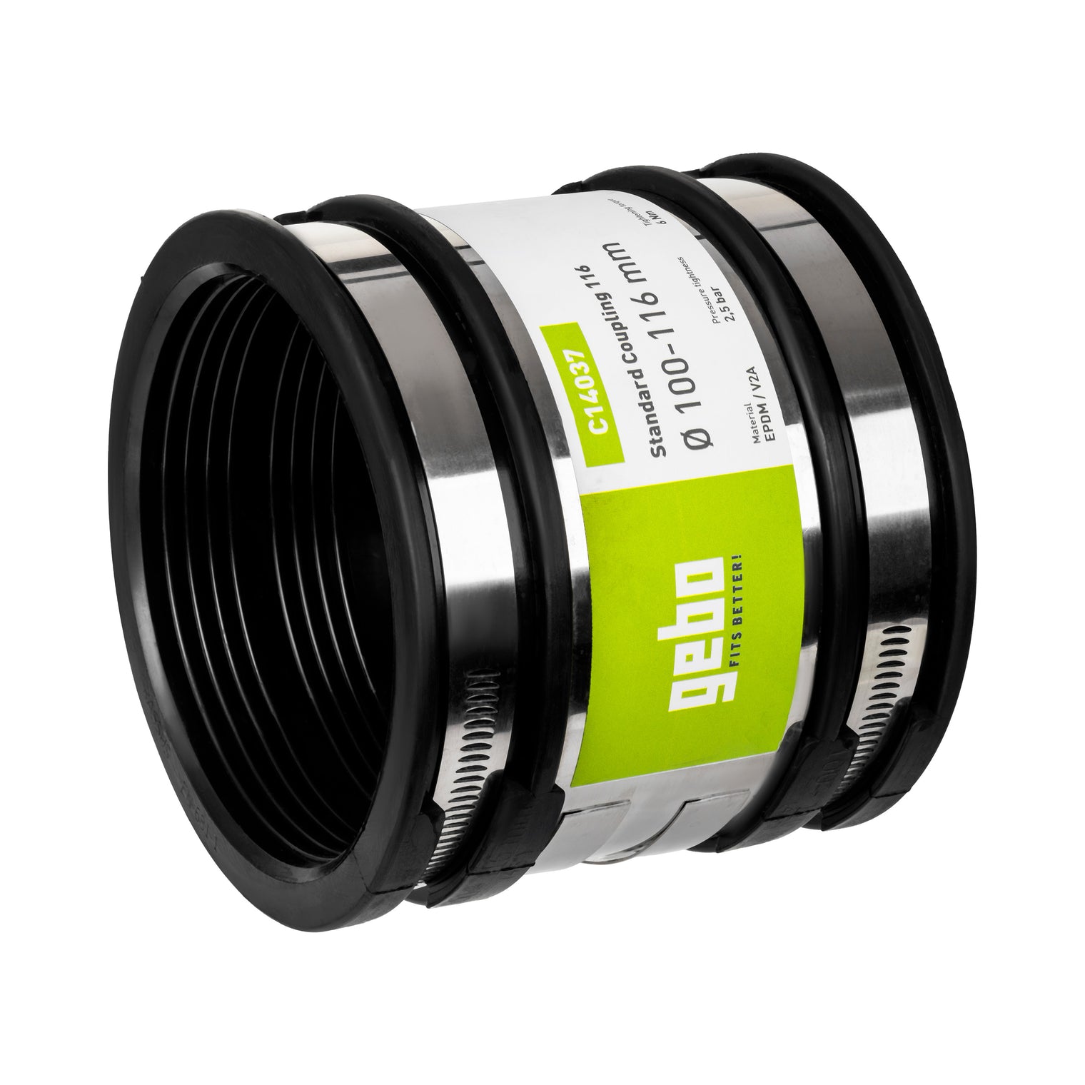 Raccord standard droit renforcé Gebo Flex pour eaux usées