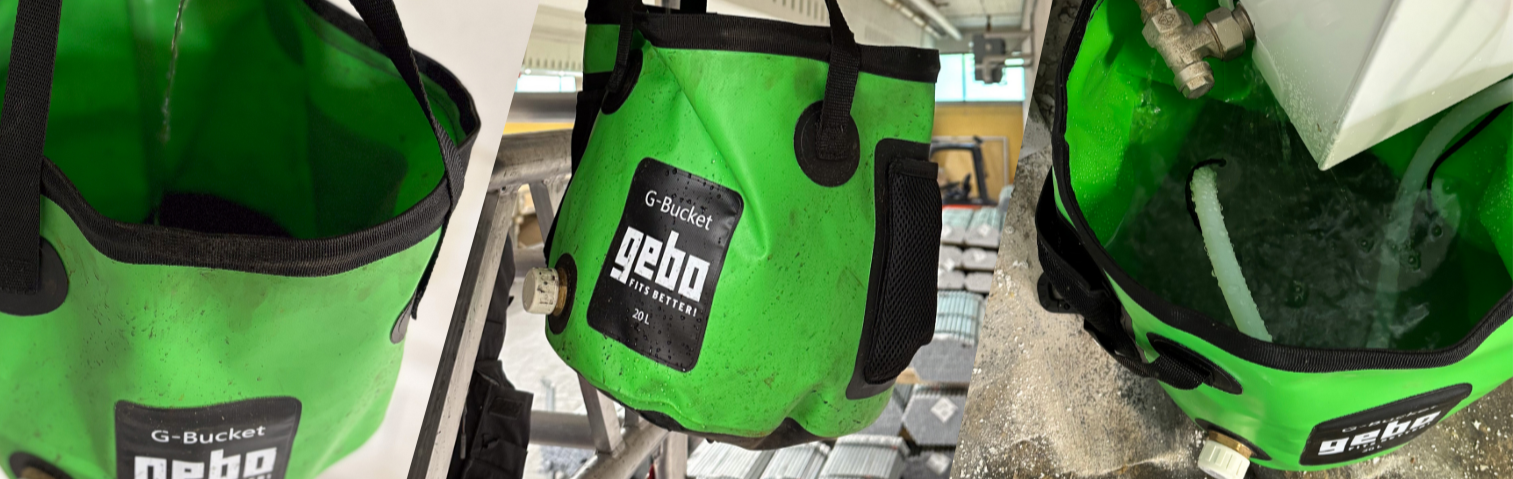 Accessoires pour la Purge et le Vidange des Eaux Gebo Bucket