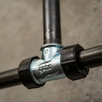Raccord à compression - Té piquage femelle - Tubes acier et PE