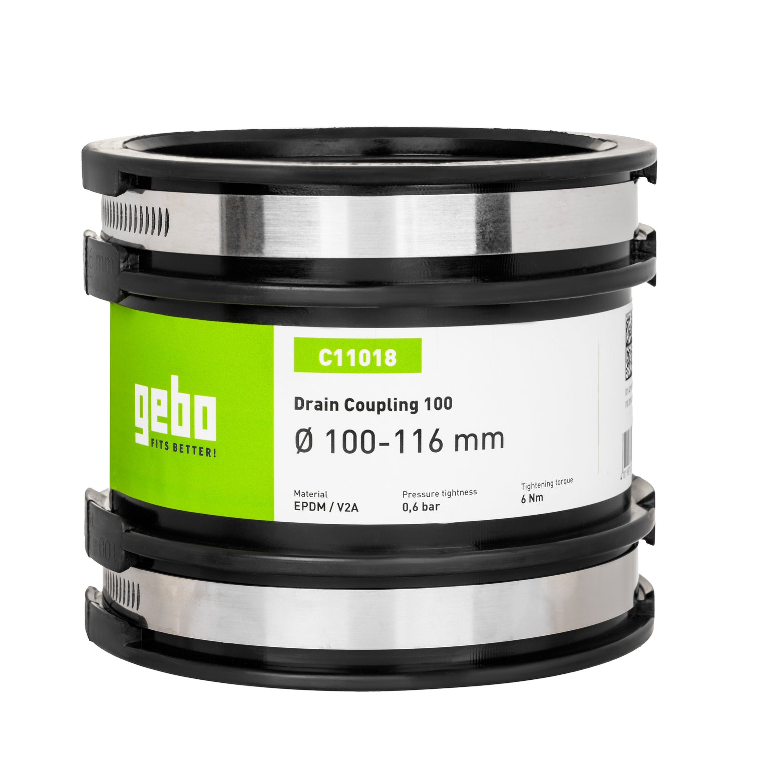 Raccord standard droit Gebo Flex pour eaux usées